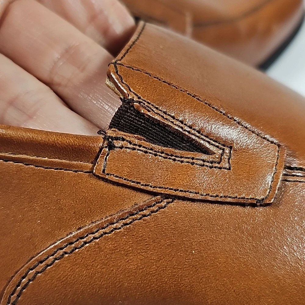 Florsheim‎ Tan Leather Slip-On Loafers Boys Size 2